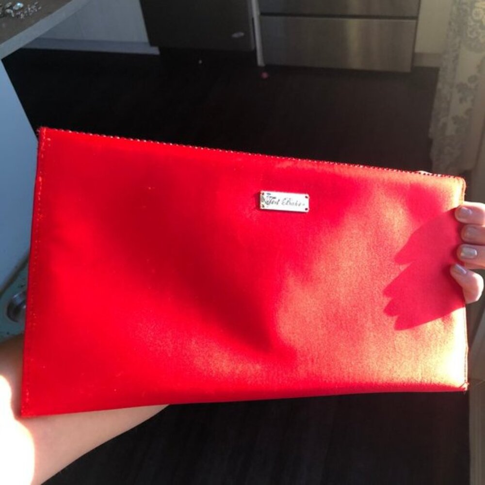 Ted Baker Red Sparkle Clutch - Picture 3 of 7